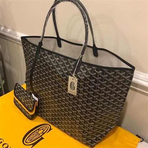 black and white goyard bag|goyard tote bag size.